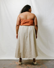 Maxi Skirt in Oat Milk Linen