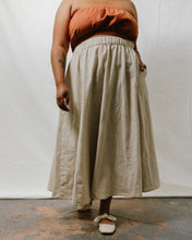 Maxi Skirt in Oat Milk Linen