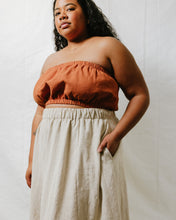 Maxi Skirt in Oat Milk Linen