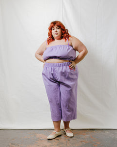 Mid Easy Pant in Lavender Linen (RTS)