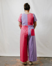 Easy Pant in Lavender + Carnation Linen (RTS)