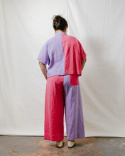 Easy Pant in Lavender + Carnation Linen