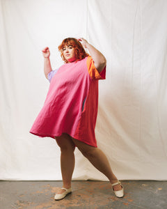 Trapeze Dress in Posy Linen (RTS)
