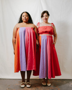 Maxi Skirt in Posy Linen