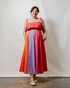 Maxi Skirt in Posy Linen