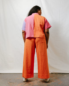 Mid Easy Pant in Marigold Linen