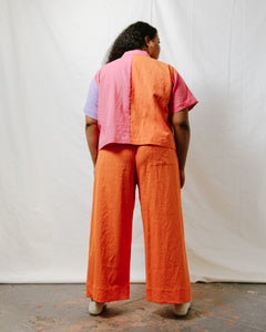 Mid Easy Pant in Marigold Linen (RTS)