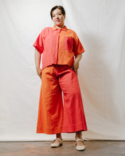 Mid Easy Flare Pant in Poppy + Marigold Linen