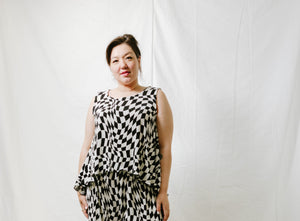 Soft Volume Tank in Pleated Dizzy