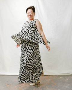 Soft Volume Tank in Pleated Dizzy