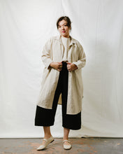 Soft Volume Shirt Dress in Oat Milk Linen