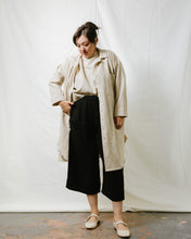 Soft Volume Shirt Dress in Oat Milk Linen