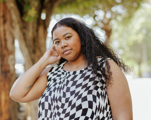 Soft Volume Tank in Pleated Dizzy