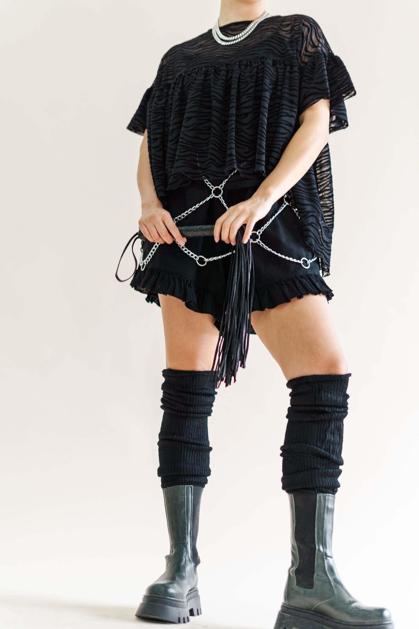 Black Linen Bloomers