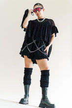 Zebra Mesh Mushroom Top