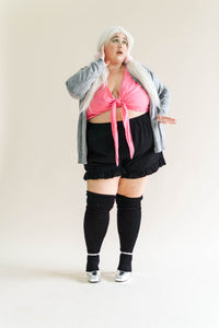 Bubblegum Linen Tied Top