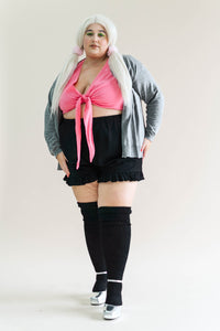 Bubblegum Linen Tied Top