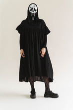 Black Cotton Mushroom Dress