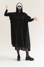 Black Cotton Mushroom Dress