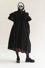 Black Cotton Mushroom Dress