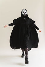 Black Cotton Mushroom Dress