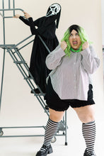 Black Cotton Mushroom Dress
