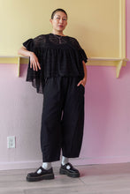 Barrel Pant in Black Twill (RTS)