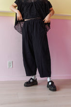 Barrel Pant in Black Twill (RTS)