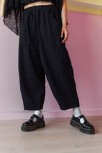 Barrel Pant in Black Twill (RTS)