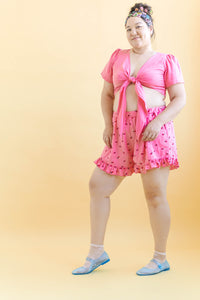Bloomers in Bubblegum Cherry Cotton (RTS)