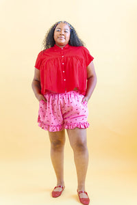 Bloomers in Bubblegum Cherry Cotton (RTS)