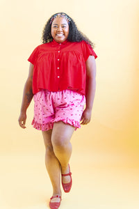 Bloomers in Bubblegum Cherry Cotton (RTS)
