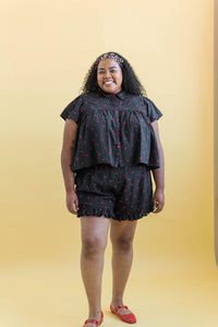 Bloomers in Black Cherry Cotton (RTS)