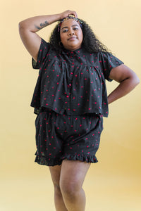 Bloomers in Black Cherry Cotton (RTS)