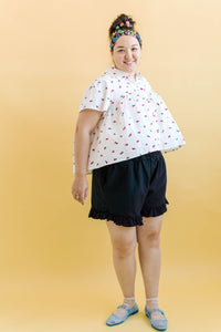 Bloomers in Black Linen (RTS)