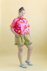 Bloomers in Chartreuse Linen (RTS)