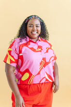 Boxy Collared Top in Petal Pop (RTS)