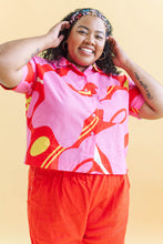 Boxy Collared Top in Petal Pop (RTS)