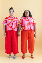 Boxy Collared Top in Petal Pop (RTS)
