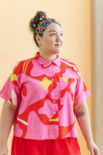 Boxy Collared Top in Petal Pop (RTS)