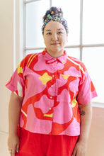 Boxy Collared Top in Petal Pop (RTS)