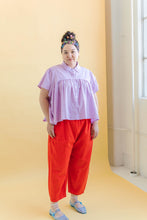 Button Mushroom Top in Lilac Linen (RTS)