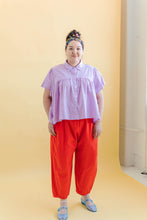 Button Mushroom Top in Lilac Linen (RTS)