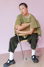 Mushroom Top in Chartreuse Gauze (RTS)