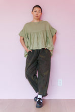 Mushroom Top in Celery Linen (RTS)