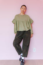 Mushroom Top in Celery Linen (RTS)