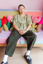 Mushroom Top in Celery Linen (RTS)