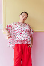Mushroom Top in Cherry Mesh (RTS)