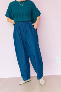 Barrel Pant in Denim (RTS)