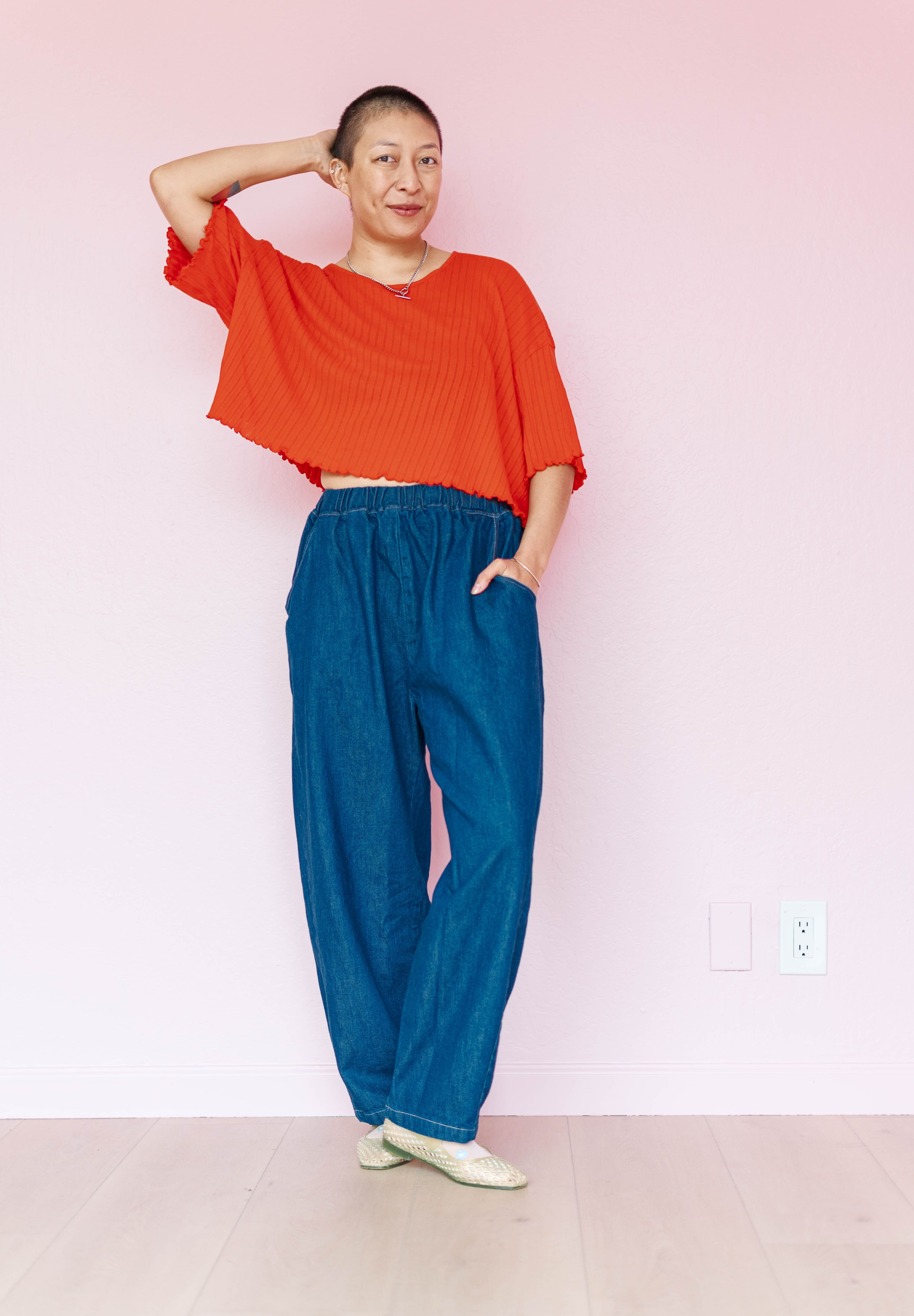 Barrel Pant in Denim (RTS)